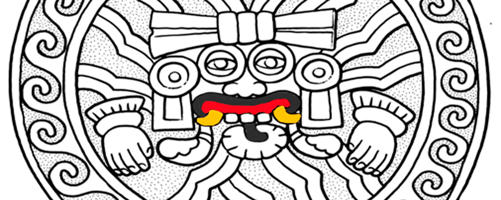 ICONOGRAFÍA DE TLÁLOC EN UN PLATO DE LA ANTIGUA CULTURA BAHÍA, ECUADOR